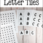 Printable Letter Tiles PreKinders