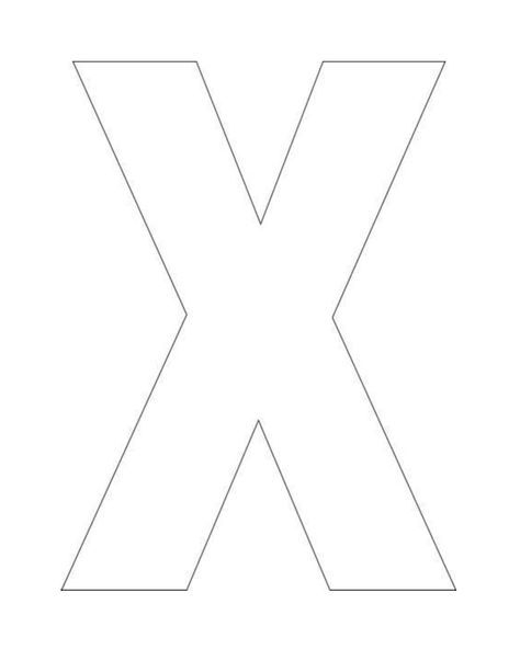 Printable Letter X Template Letter X Templates Are 