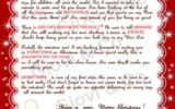 Printable Reply Letter From Santa Kids Christmas By