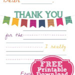 Printable Thank You Notes That Will Make Your Kids Feel