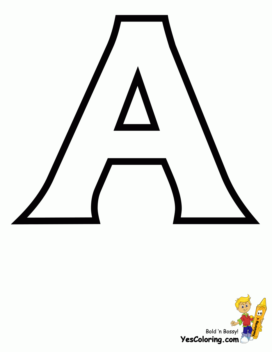 Standard Letter Printables Free Alphabet Coloring Page 
