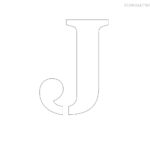 Stencil Letter Large J Letter Stencils Letter J Tattoo