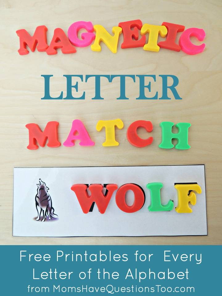 Teaching The Alphabet With Magnetic Letter Match Printables