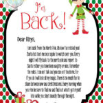 The Editable Elf On The Shelf Return Letter Builds Up The