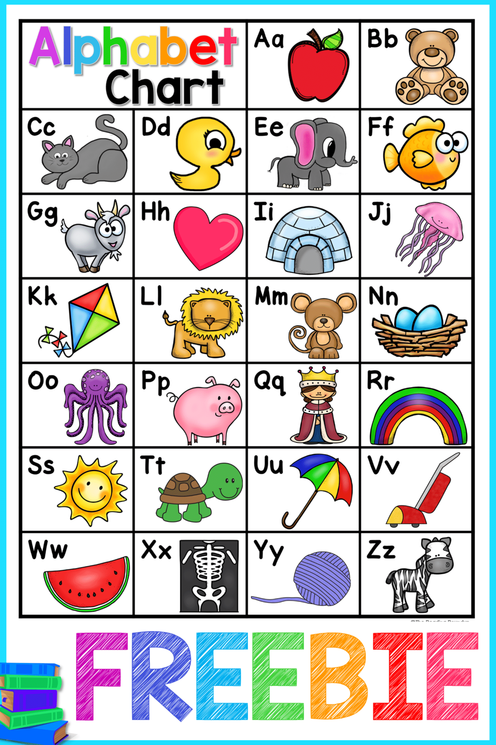 This FREE Printable Alphabet Chart Is Perfect To Help Your 