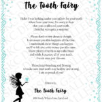 Tooth Fairy Letter Child Swallowed Tooth Letter From Tooth