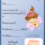 Tooth Fairy Letter Tooth Fairy Letter Template Tooth