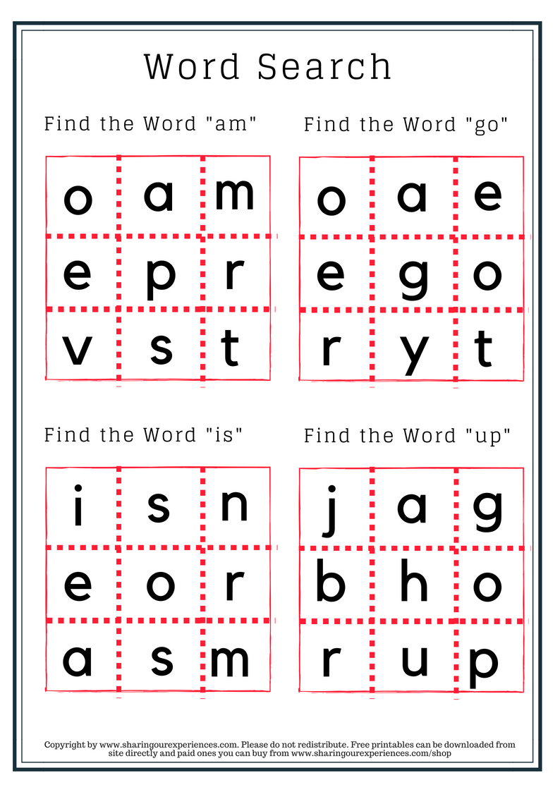 Two Letter Sight Words Worksheets For 3 5 Yrs And Above 