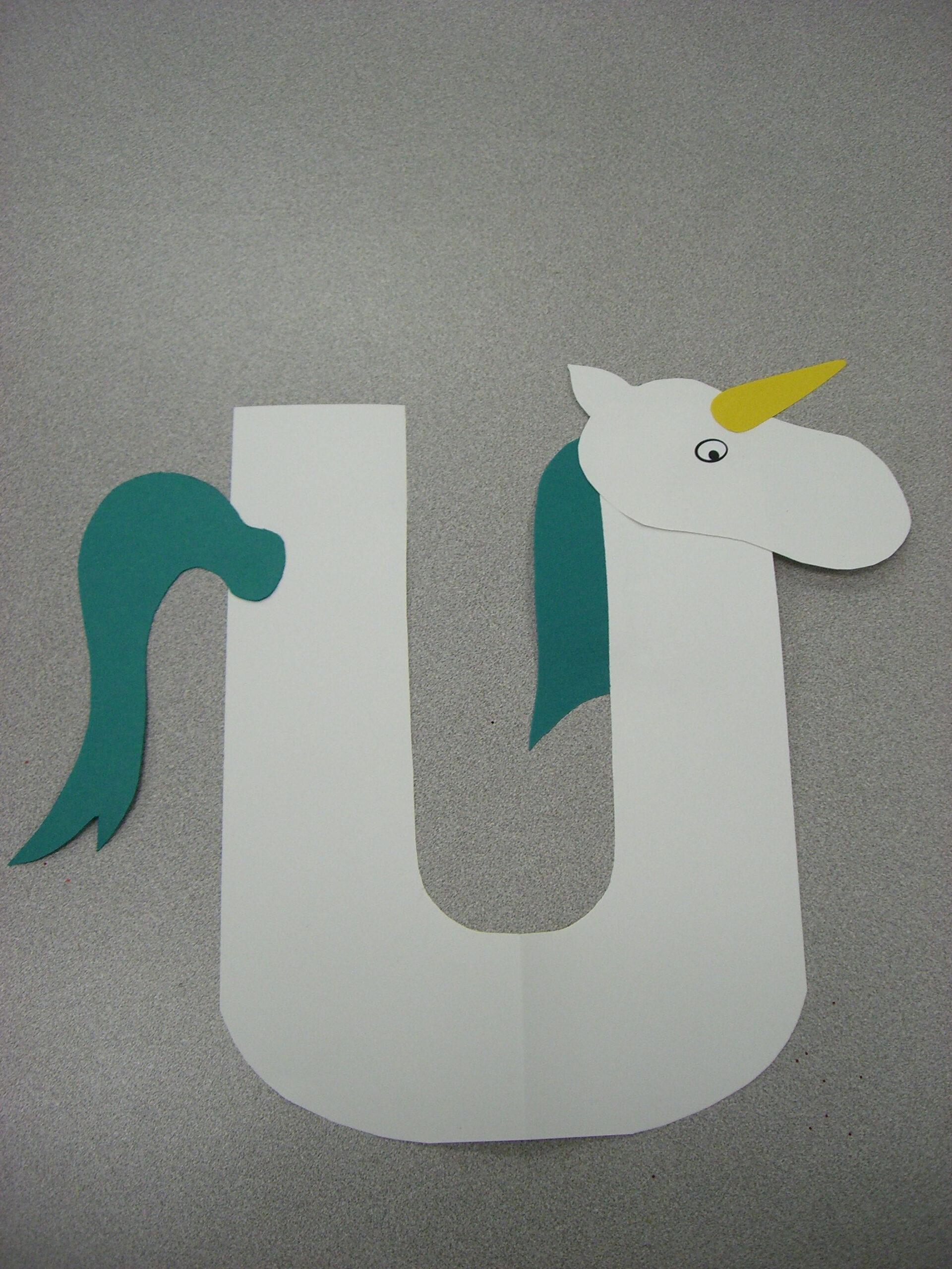 U Is For Unicorn Preschool Alphabet Craft Alphabet 