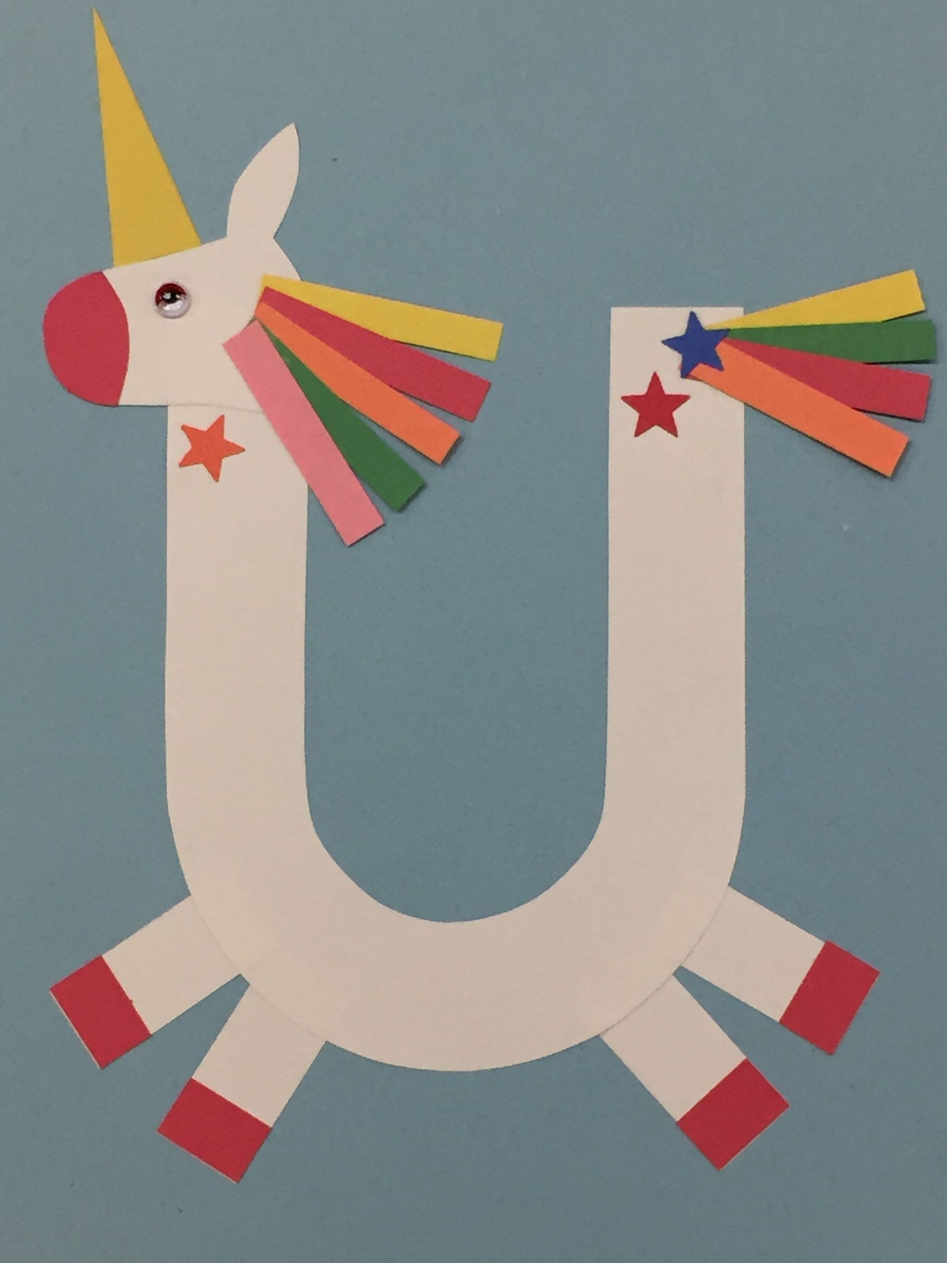 U Is For Unicorn unicorn Preschool Letter Crafts 