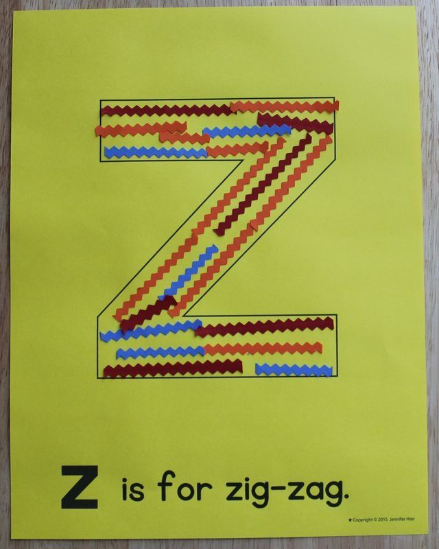 Z Is For Zig And Zag Alphabet Letter Crafts Letter Z 