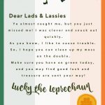 A Letter From The Leprechaun Editable Class Notes