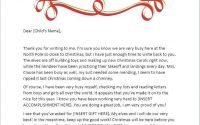 Blank Santa Reply Letter Template Free Printable Letter