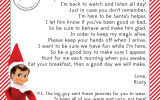 Elf On The Shelf Arrival Letter Template Google Search