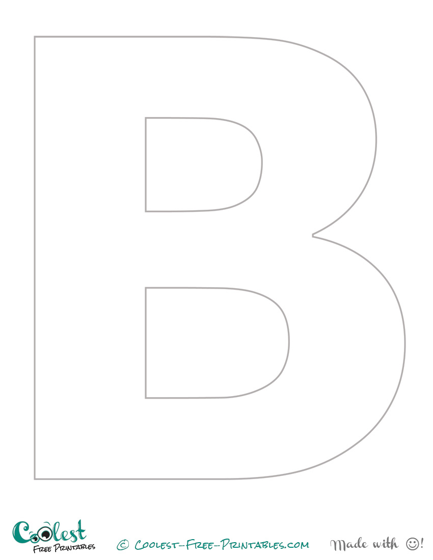 Free Printable Stencil Letters The Letter B 