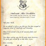 Harry Potter Letter Template Beautiful 12 13 Hogwarts