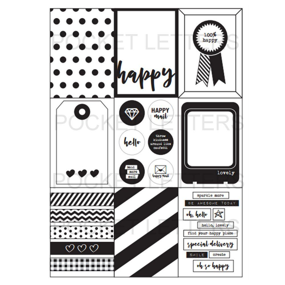 Image Of The Happy Printable Pocket Letters Pocket