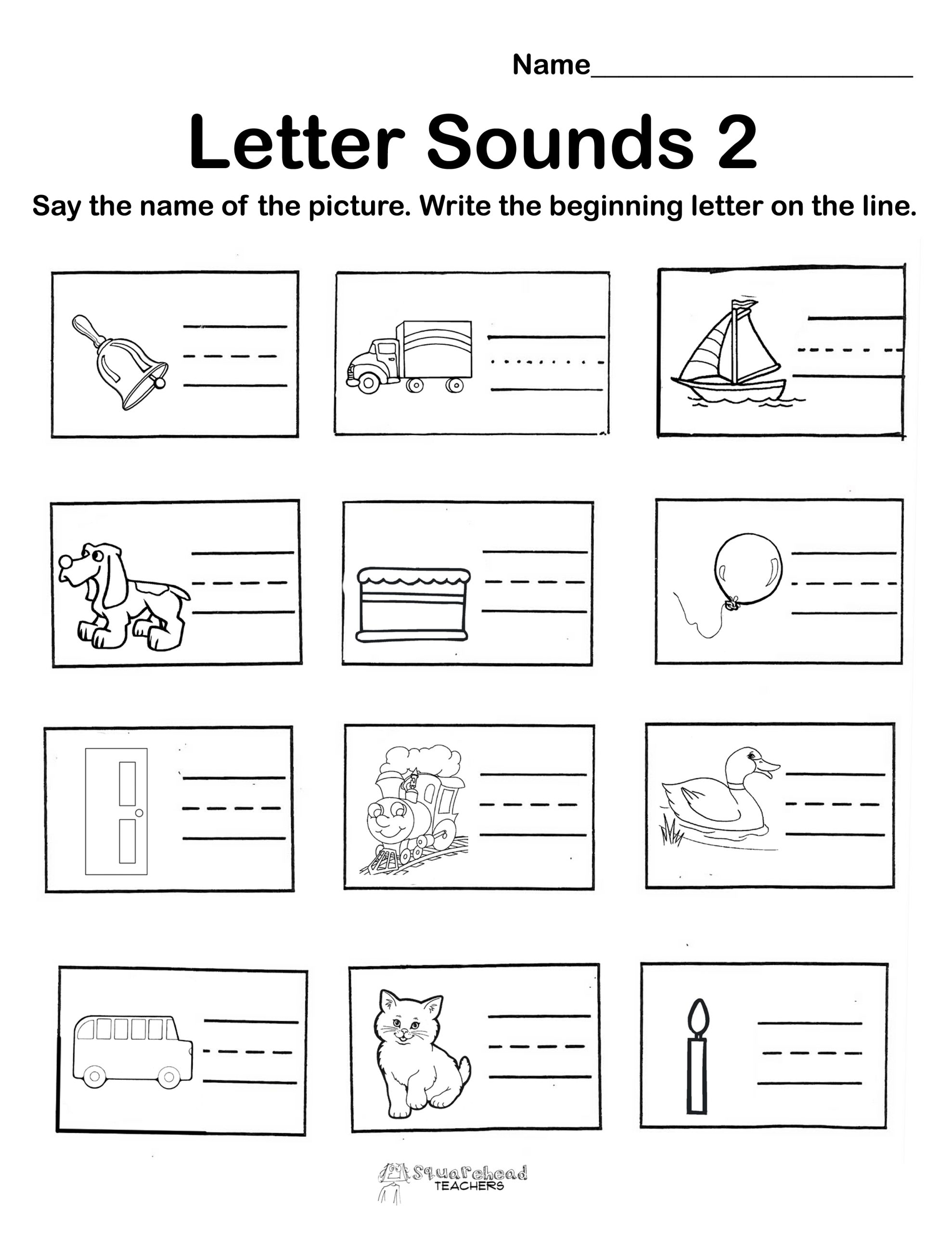 Letter Sounds free Worksheets Squarehead Teachers