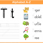 Letter T Tracing Worksheet Free Printable Puzzle Games
