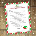 Printable Elf Goodbye Letter Goodbye From Your Elf Letter