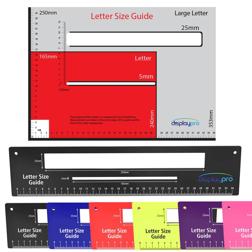 Royal Mail Letter Postal Template Size Guide Postage 