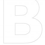 The Letter B Printable Stencil Uppercase Free